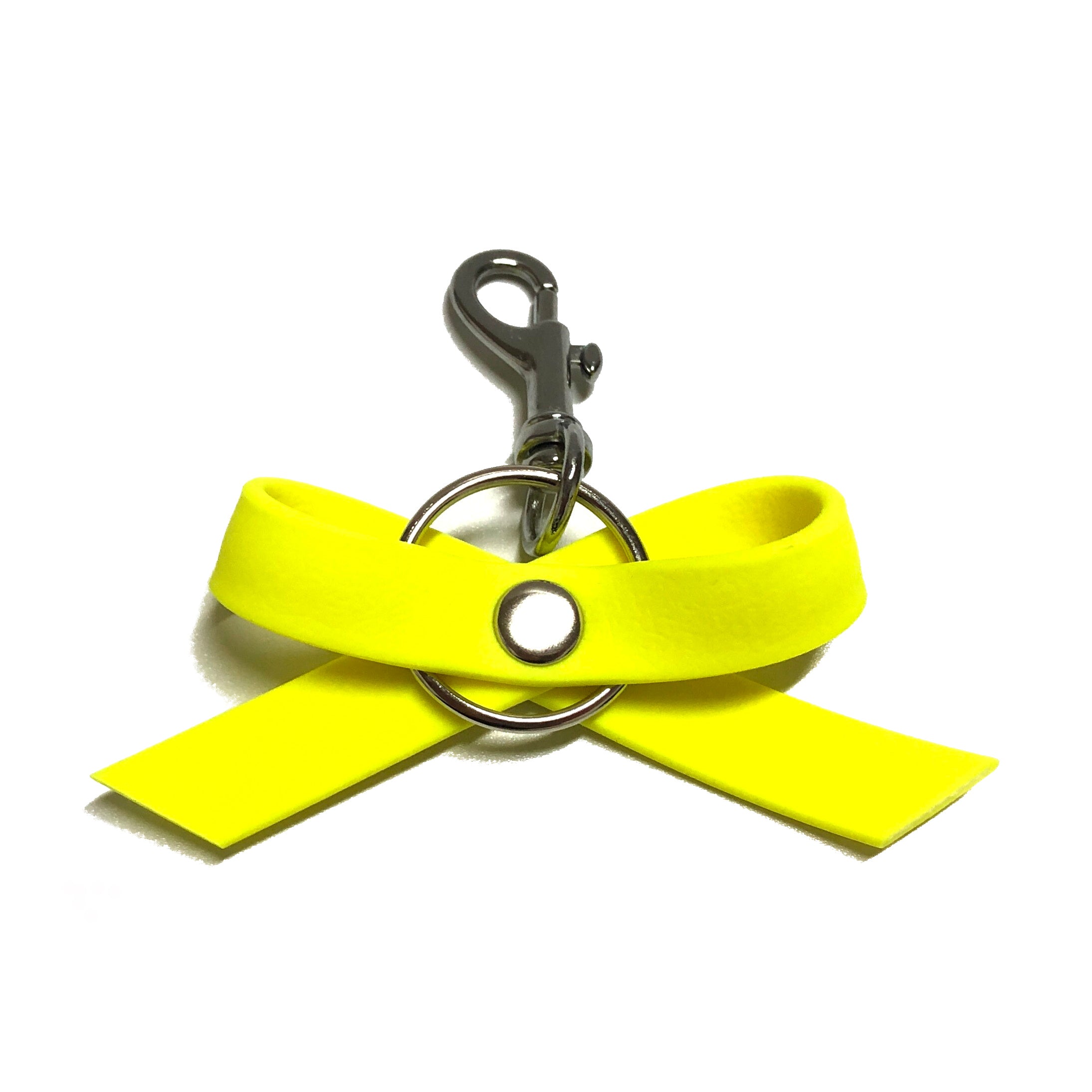 Gelbe Schleife für Hunde, 1,3cm Band,  Hund braucht Abstand, Yellow Dog